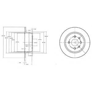 DELPHI BG2635 Тормозной диск