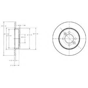 DELPHI BG2694 Тормозной диск