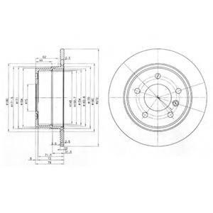 DELPHI BG3040 Тормозной диск