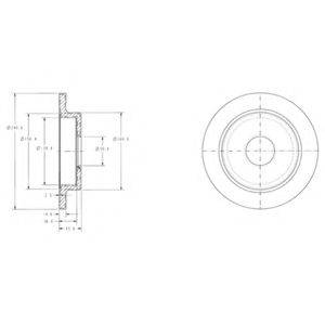 DELPHI BG3112 Тормозной диск