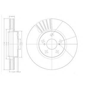 DELPHI BG3189 Тормозной диск