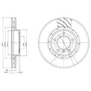 DELPHI BG3215 Тормозной диск