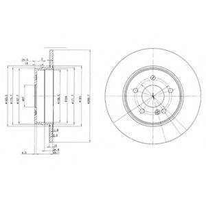 DELPHI BG3239 Тормозной диск