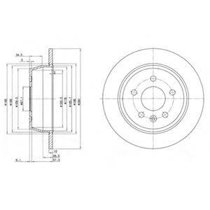 DELPHI BG3241 Тормозной диск