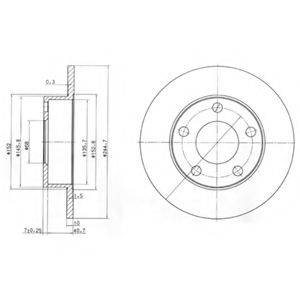 DELPHI BG3381 Тормозной диск