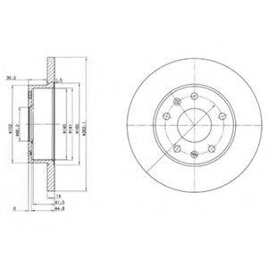 DELPHI BG3426 Тормозной диск