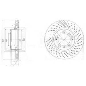 DELPHI BG3564 Тормозной диск