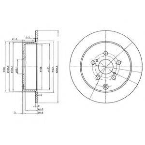 DELPHI BG3822 Тормозной диск