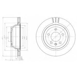 DELPHI BG3894 Тормозной диск