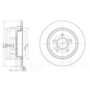 DELPHI BG3897 Тормозной диск