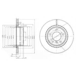 DELPHI BG3901 Тормозной диск