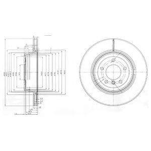 DELPHI BG3961 Тормозной диск