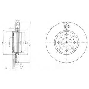 DELPHI BG4004 Тормозной диск