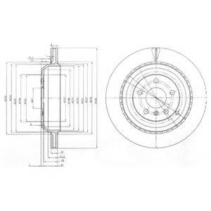 DELPHI BG4030 Тормозной диск