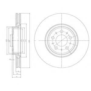 DELPHI BG4071 Тормозной диск