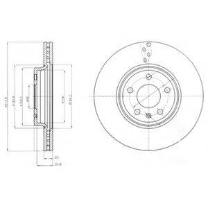 DELPHI BG4079 Тормозной диск