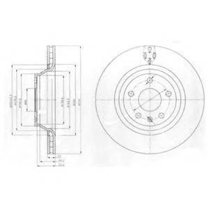 DELPHI BG4090 Тормозной диск