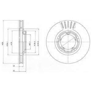 DELPHI BG4098 Тормозной диск