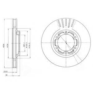 DELPHI BG4106 Тормозной диск