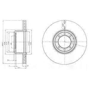 DELPHI BG4102 Тормозной диск