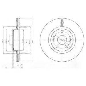 DELPHI BG4113 Тормозной диск