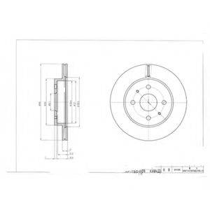 DELPHI BG4128 Тормозной диск