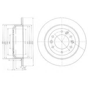 DELPHI BG4138 Тормозной диск