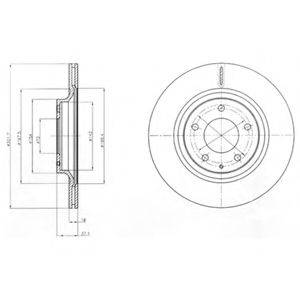 DELPHI BG4182 Тормозной диск