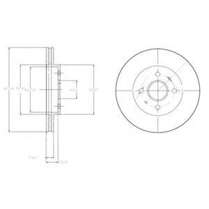 DELPHI BG4213 Тормозной диск