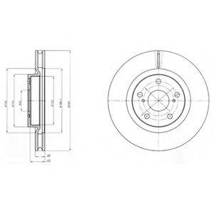 DELPHI BG4192 Тормозной диск