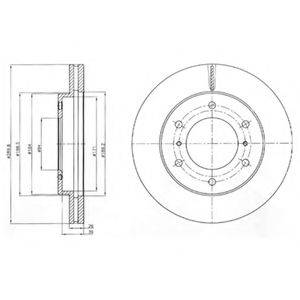 DELPHI BG4229 Тормозной диск