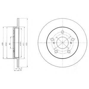 DELPHI BG4233 Тормозной диск