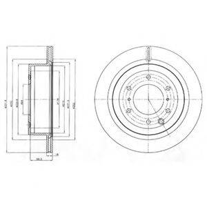DELPHI BG4263 Тормозной диск