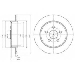 DELPHI BG4313 Тормозной диск