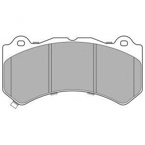 DELPHI LP3154 Комплект тормозных колодок, дисковый тормоз