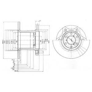 DELPHI BG649 Тормозной диск