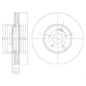 DELPHI BG9020 Тормозной диск