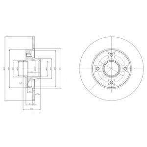 DELPHI BG9022RS Тормозной диск