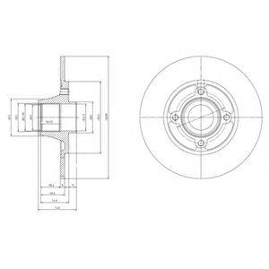 DELPHI BG9033RS Тормозной диск