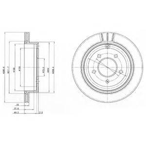 DELPHI BG4177 Тормозной диск