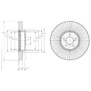 DELPHI BG9105 Тормозной диск