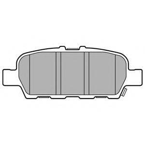 DELPHI LP3158 Комплект тормозных колодок, дисковый тормоз