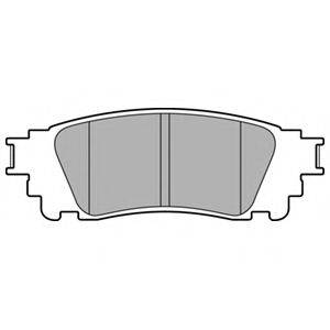DELPHI LP3171 Комплект тормозных колодок, дисковый тормоз