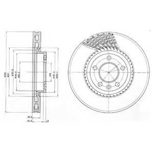 DELPHI BG9892 Тормозной диск