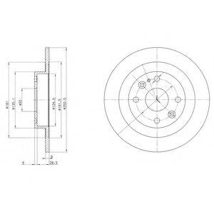 DELPHI BG2805C Тормозной диск