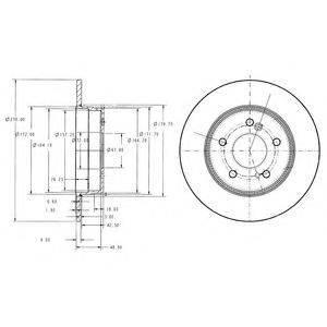 DELPHI BG3326C Тормозной диск