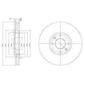 DELPHI BG3622C Тормозной диск