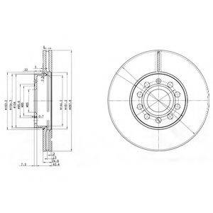 DELPHI BG3833C Тормозной диск