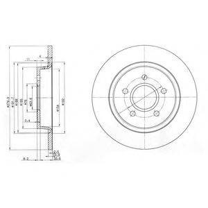 DELPHI BG3897C Тормозной диск