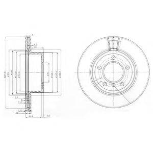 DELPHI BG3900C Тормозной диск